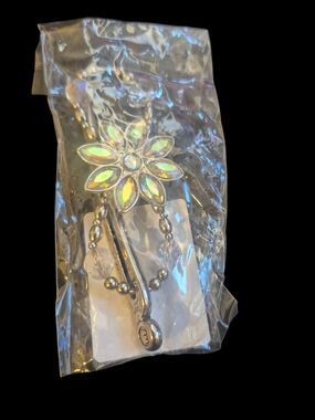 Aurora Crystal Flower Hair Clip Lilla Rose